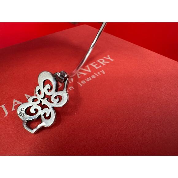 James Avery Retired Butterfly Hook On 925 Sterling Silver Bracelet Small 6 inch - Picture 12 of 12